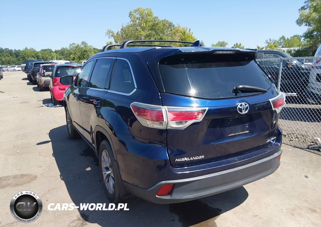 2015 Toyota Highlander Xle V6 VIN:5TDJKRFH4FS152420 - 3