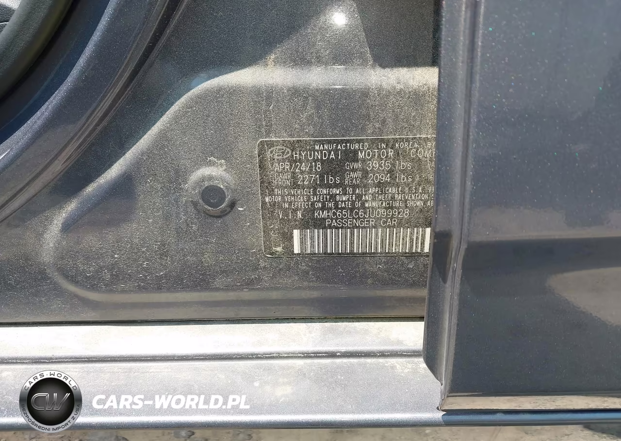 2018 Hyundai Ioniq Hybrid Blue VIN:KMHC65LC6JU099928 - 9