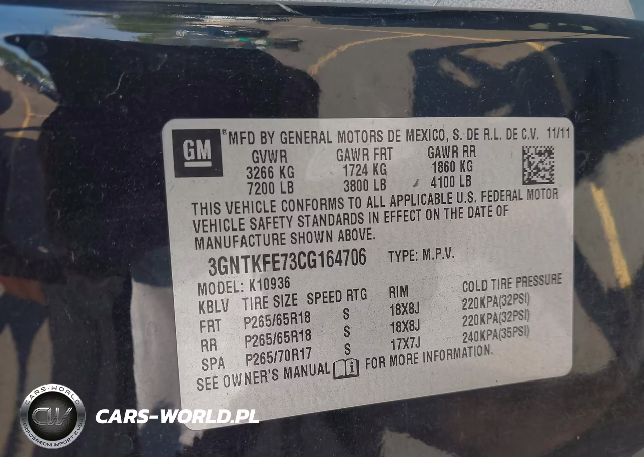 2012 Chevrolet Avalanche Lt VIN:3GNTKFE73CG164706 - 9