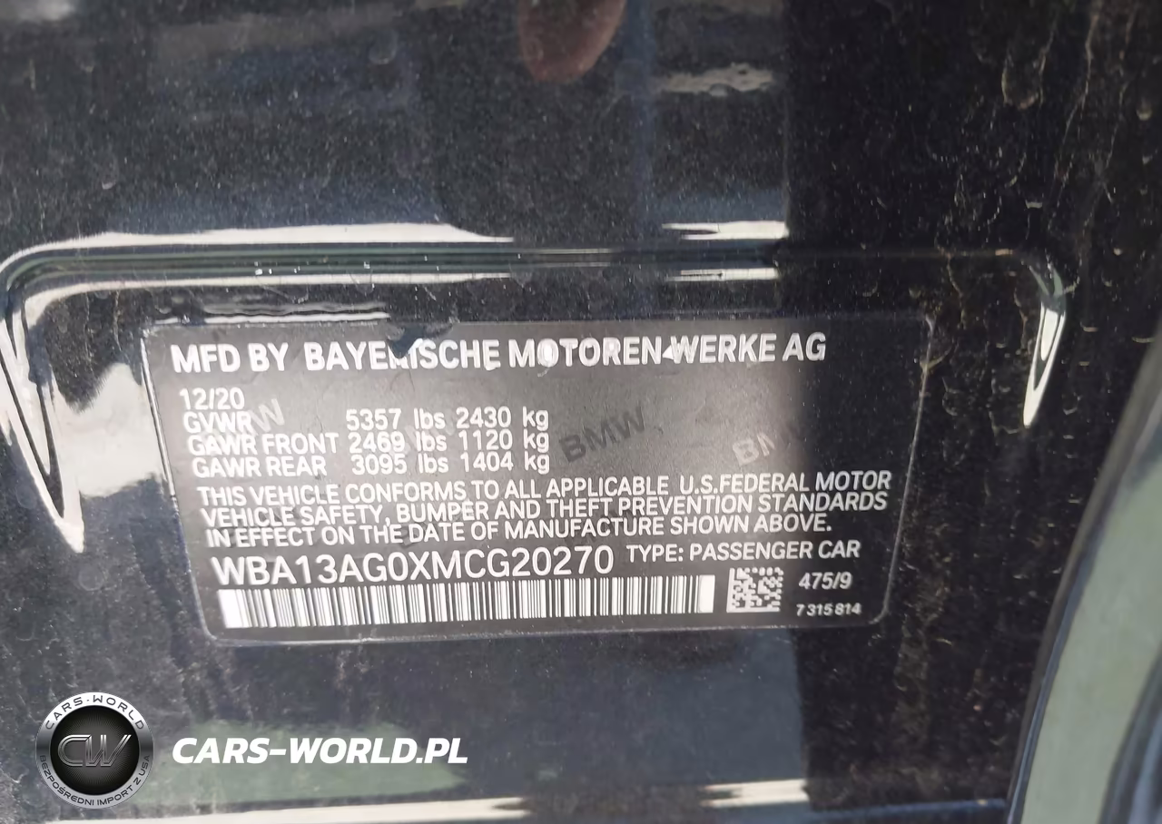 2021 BMW 530E VIN:WBA13AG0XMCG20270 - 9
