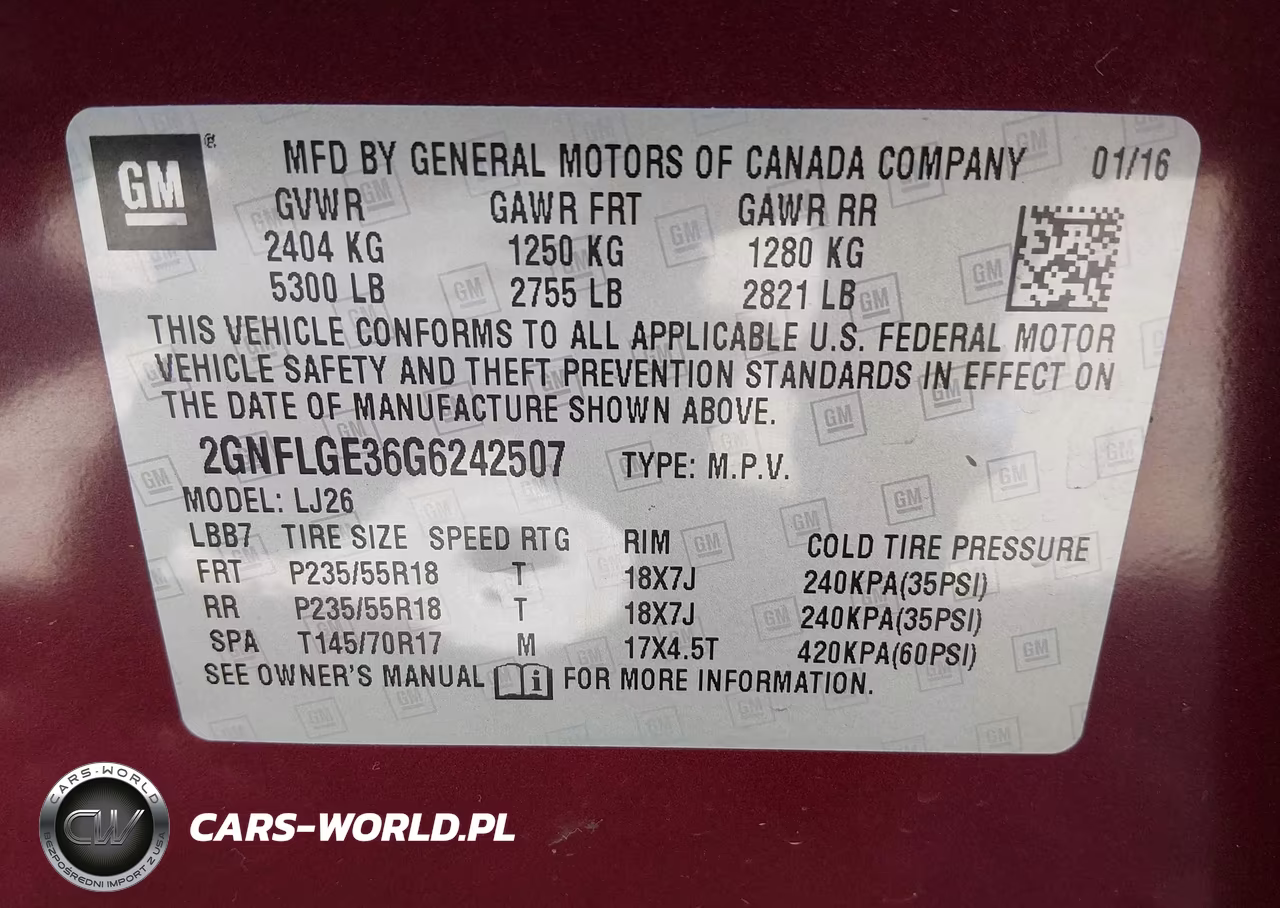 2016 Chevrolet Equinox Ltz VIN:2GNFLGE36G6242507 - 9