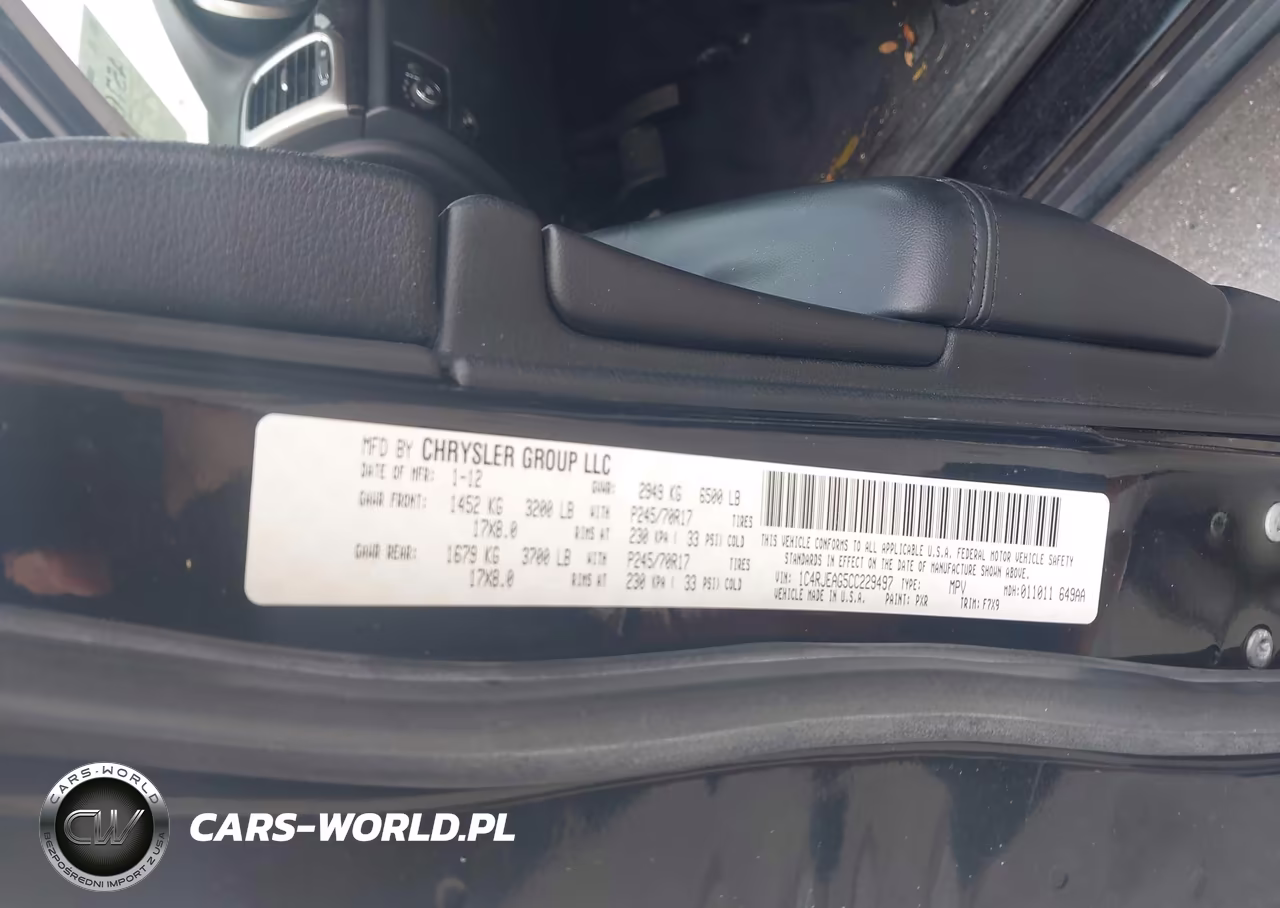 2012 Jeep Grand Cherokee Laredo VIN:1C4RJEAG5CC229497 - 9