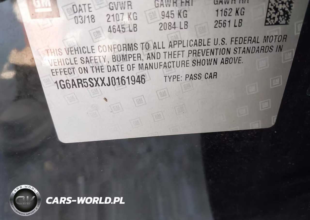 2018 Cadillac Cts Luxury VIN:1G6AR5SXXJ0161946 - 9