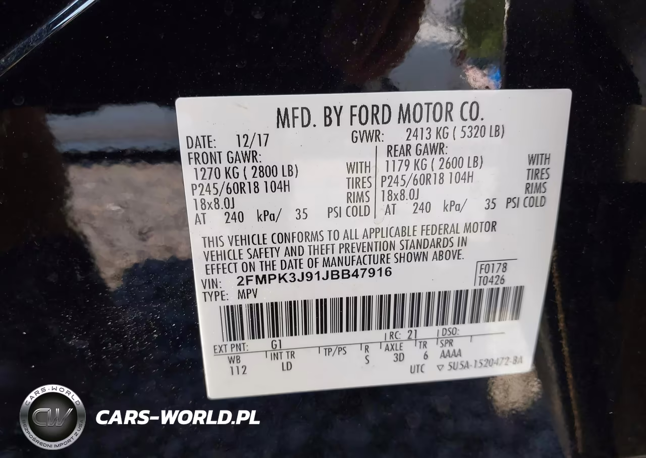 2018 Ford Edge Sel VIN:2FMPK3J91JBB47916 - 9