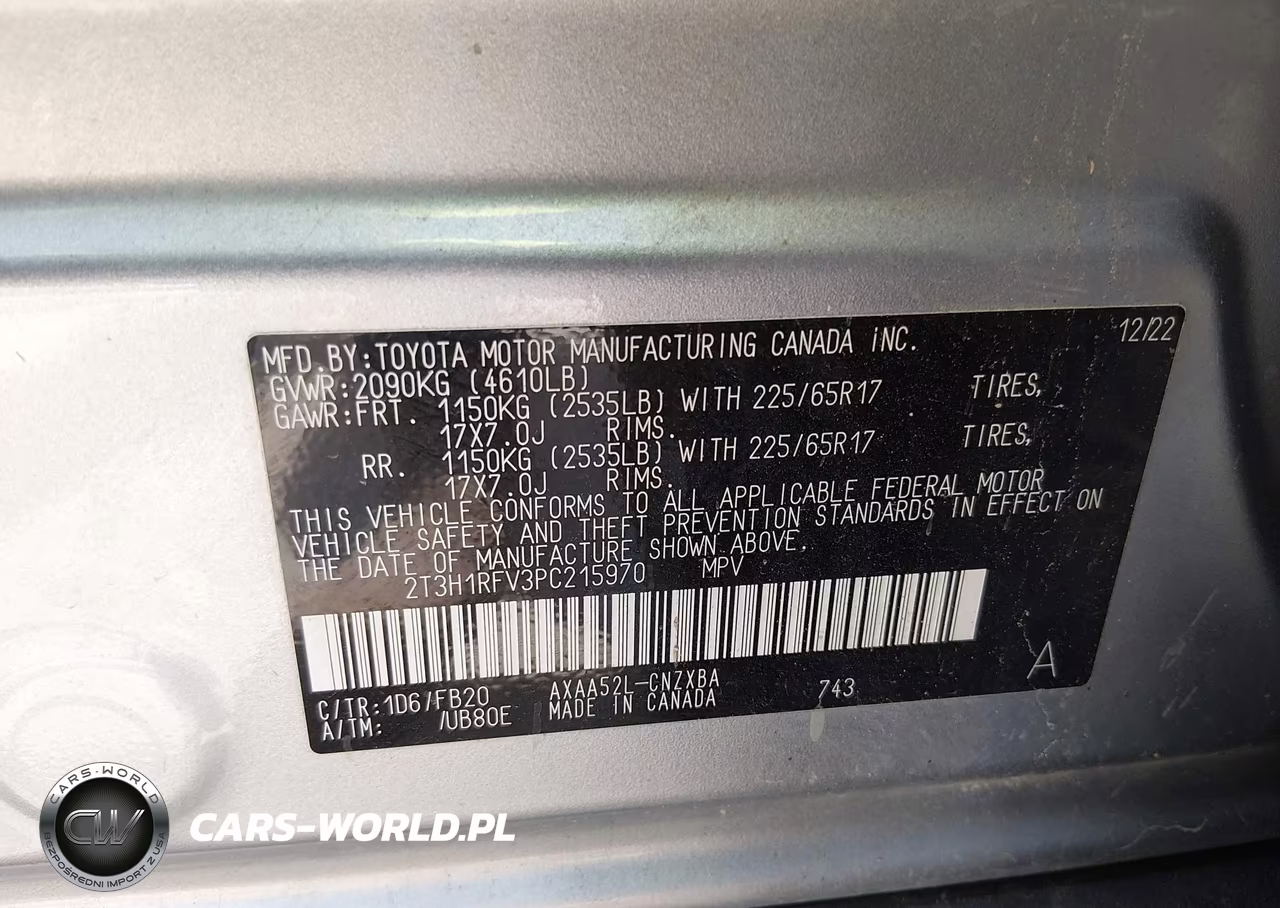 2023 Toyota Rav4 Le VIN:2T3H1RFV3PC215970 - 9