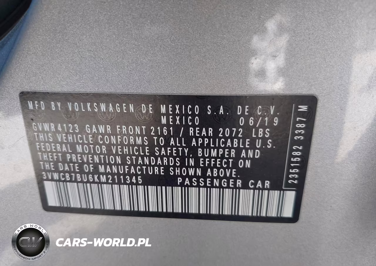 2019 Volkswagen Jetta 1.4T R-Line-1.4T S-1.4T Se VIN:3VWCB7BU6KM211345 - 9