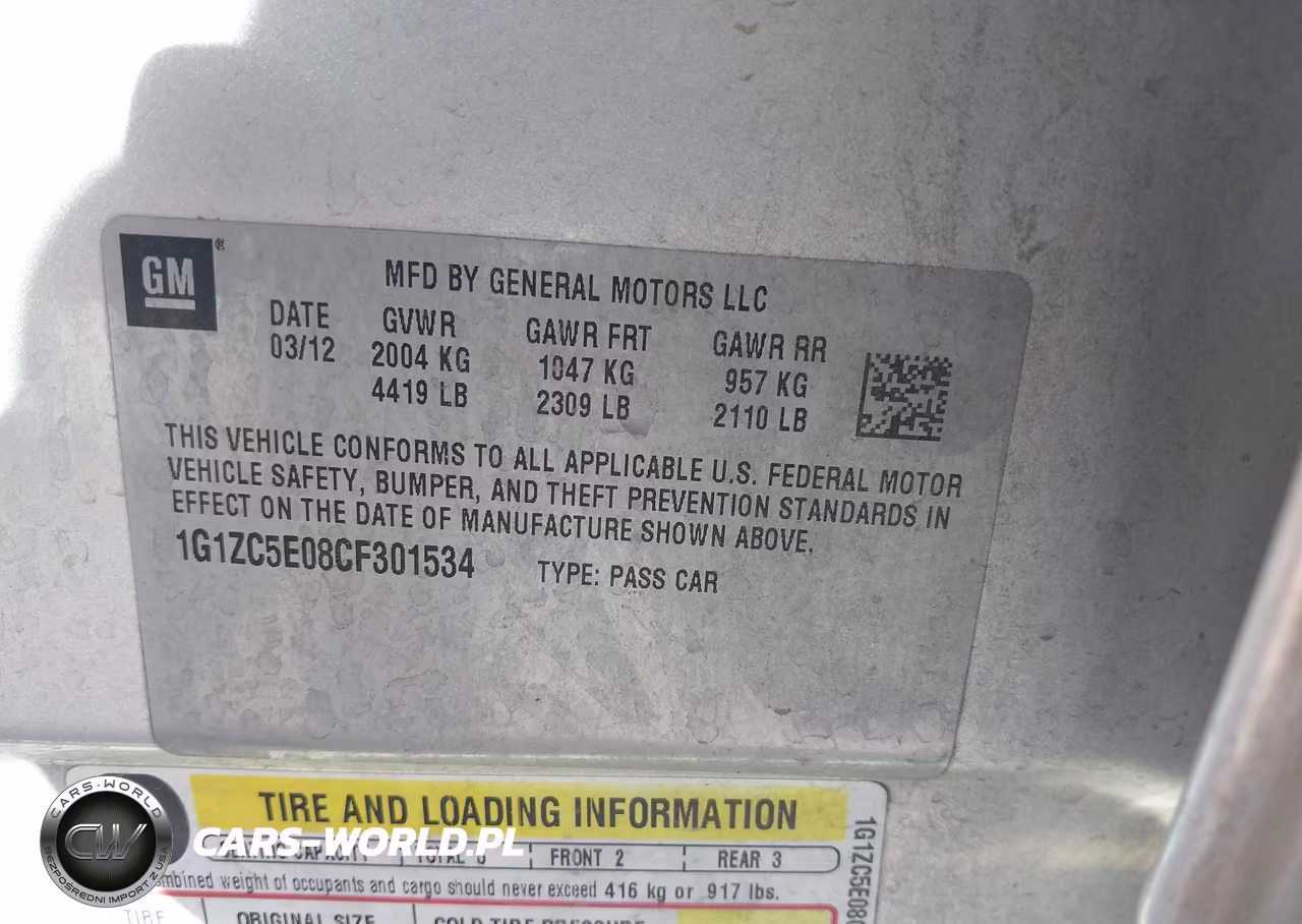 2012 Chevrolet Malibu 1Lt VIN:1G1ZC5E08CF301534 - 9