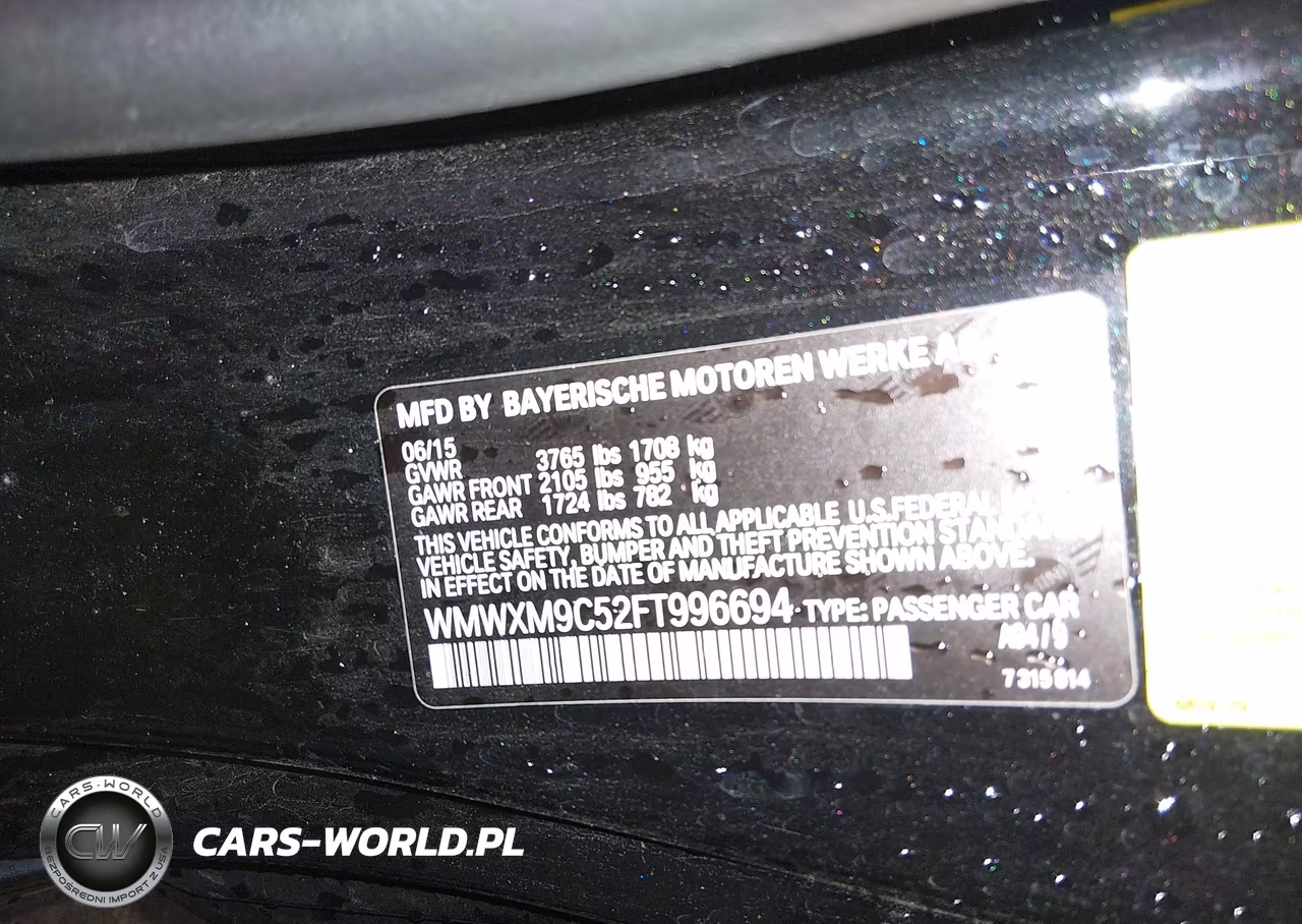 2015 Mini Hardtop John Cooper Works VIN:WMWXM9C52FT996694 - 9