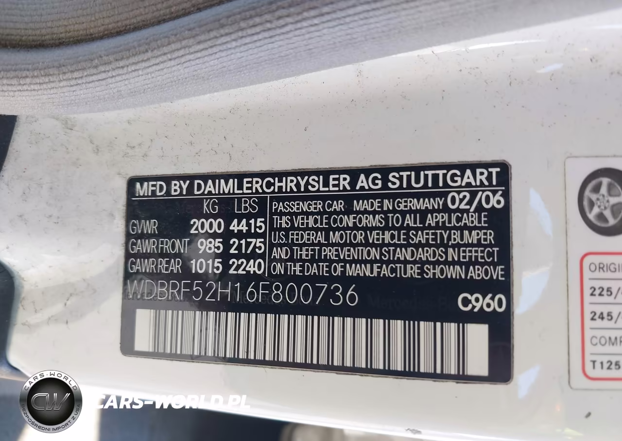 2006 Mercedes-Benz C 230 Sport VIN:WDBRF52H16F800736 - 9