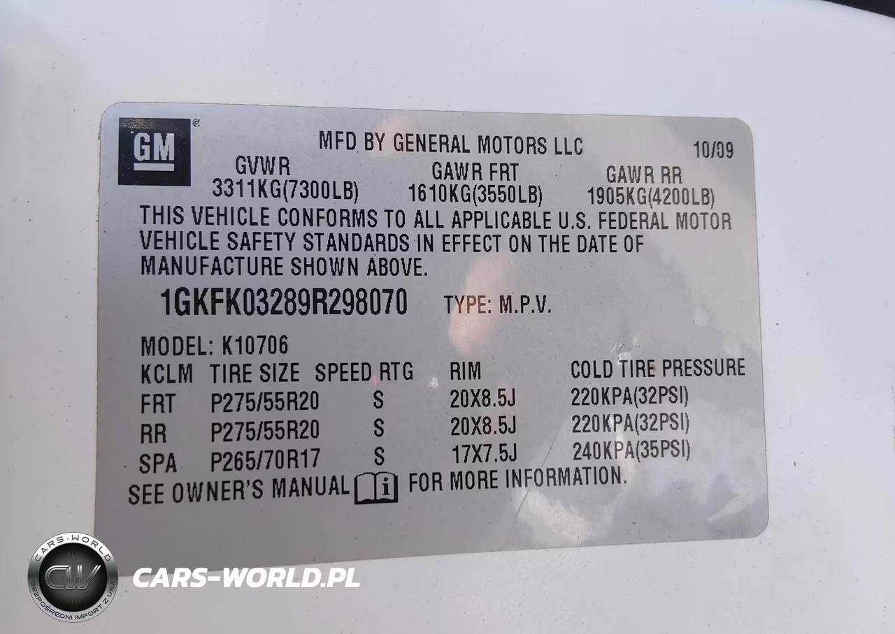 2009 GMC Yukon Denali Denali VIN:1GKFK03289R298070 - 9