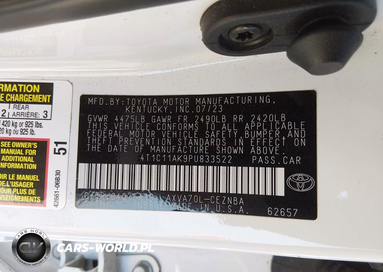 2023 Toyota Camry Le VIN:4T1C11AK9PU833522 - 9