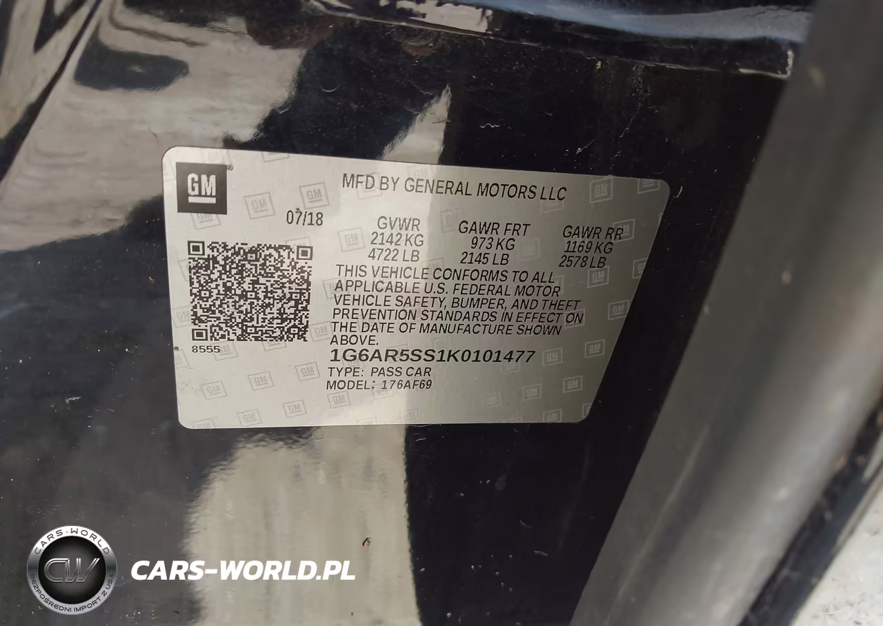 2019 Cadillac Cts Luxury VIN:1G6AR5SS1K0101477 - 9
