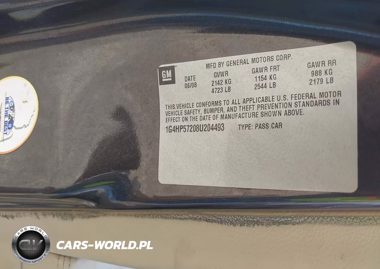 2008 Buick Lucerne Cx VIN:1G4HP57208U204493 - 9