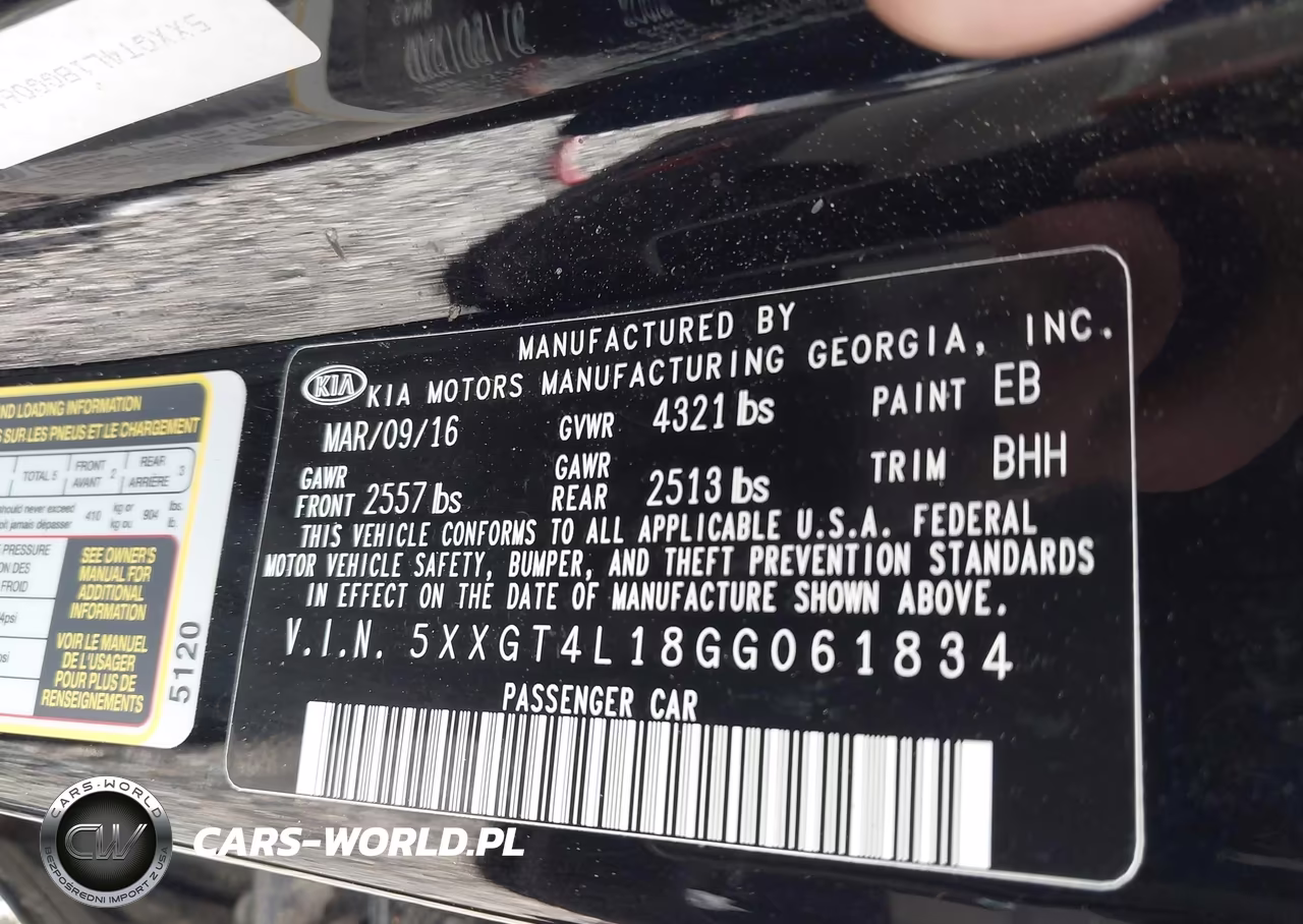 2016 Kia Optima Lx Turbo VIN:5XXGT4L18GG061834 - 9