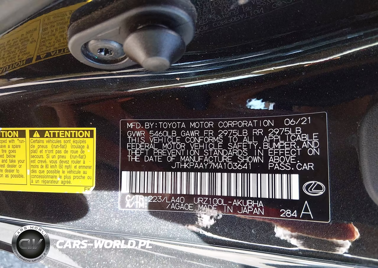 2021 Lexus Lc 500 VIN:JTHKPAAY7MA103641 - 9