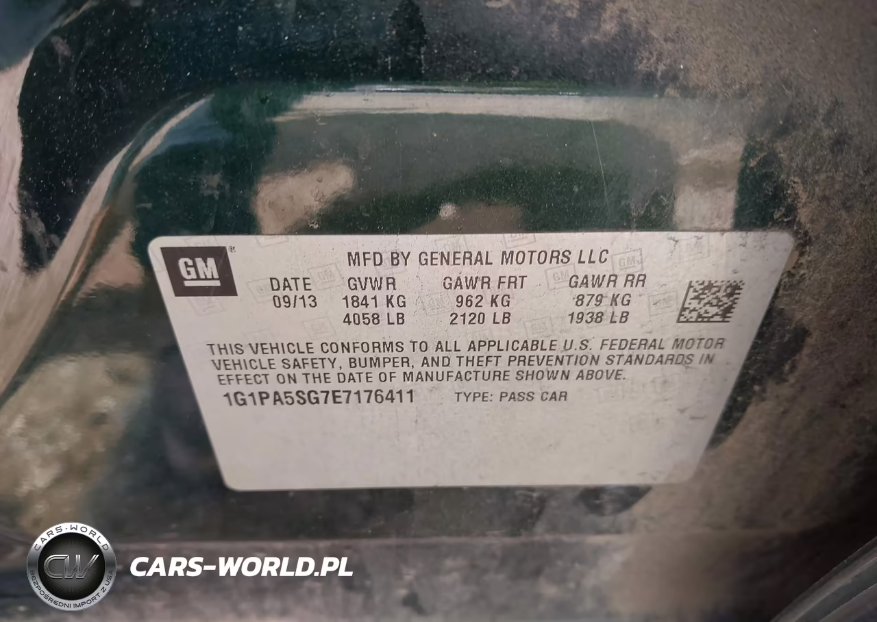 2014 Chevrolet Cruze Ls Auto VIN:1G1PA5SG7E7176411 - 9