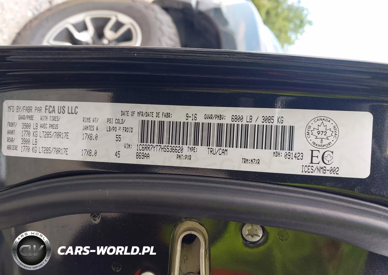 2017 Ram 1500 Rebel VIN:1C6RR7YT7HS536620 - 9