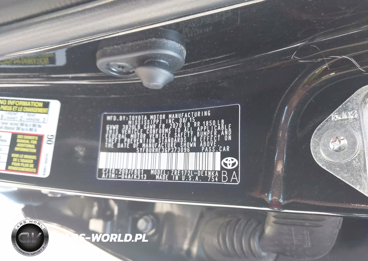 2016 Toyota Corolla Le VIN:5YFBURHE3GP373096 - 9