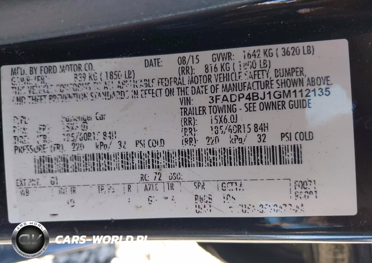 2016 Ford Fiesta Se VIN:3FADP4BJ1GM112135 - 9
