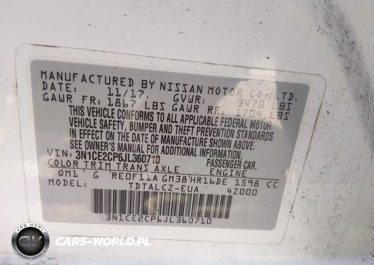 2018 Nissan Versa Note S VIN:3N1CE2CP6JL360710 - 9
