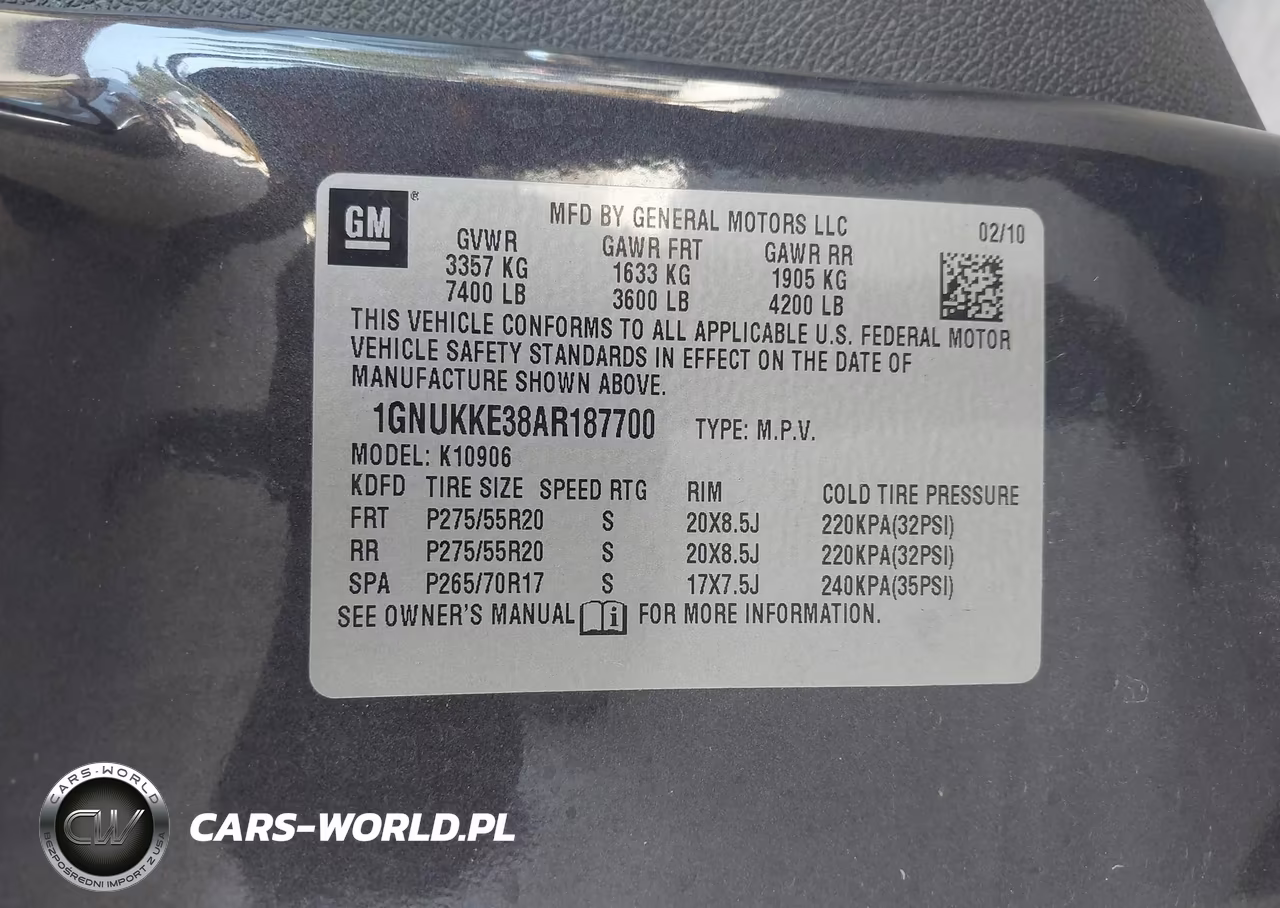 2010 Chevrolet Suburban 1500 Ltz VIN:1GNUKKE38AR187700 - 9