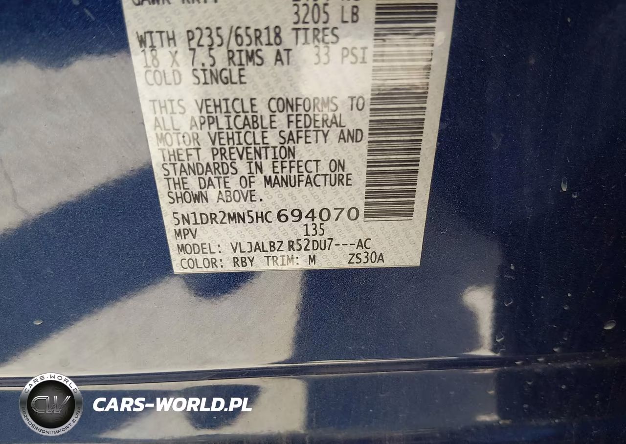 2017 Nissan Pathfinder S VIN:5N1DR2MN5HC694070 - 9