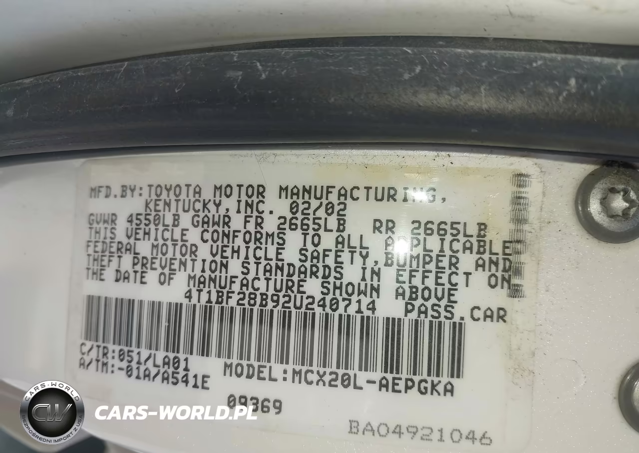 2002 Toyota Avalon Xl-Xls VIN:4T1BF28B92U240714 - 9