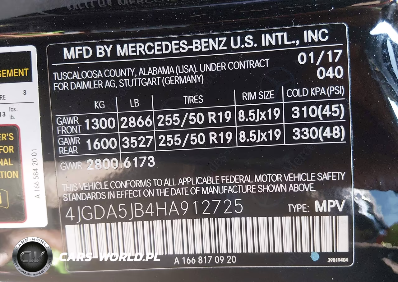 2017 Mercedes-Benz Gle 350 VIN:4JGDA5JB4HA912725 - 9