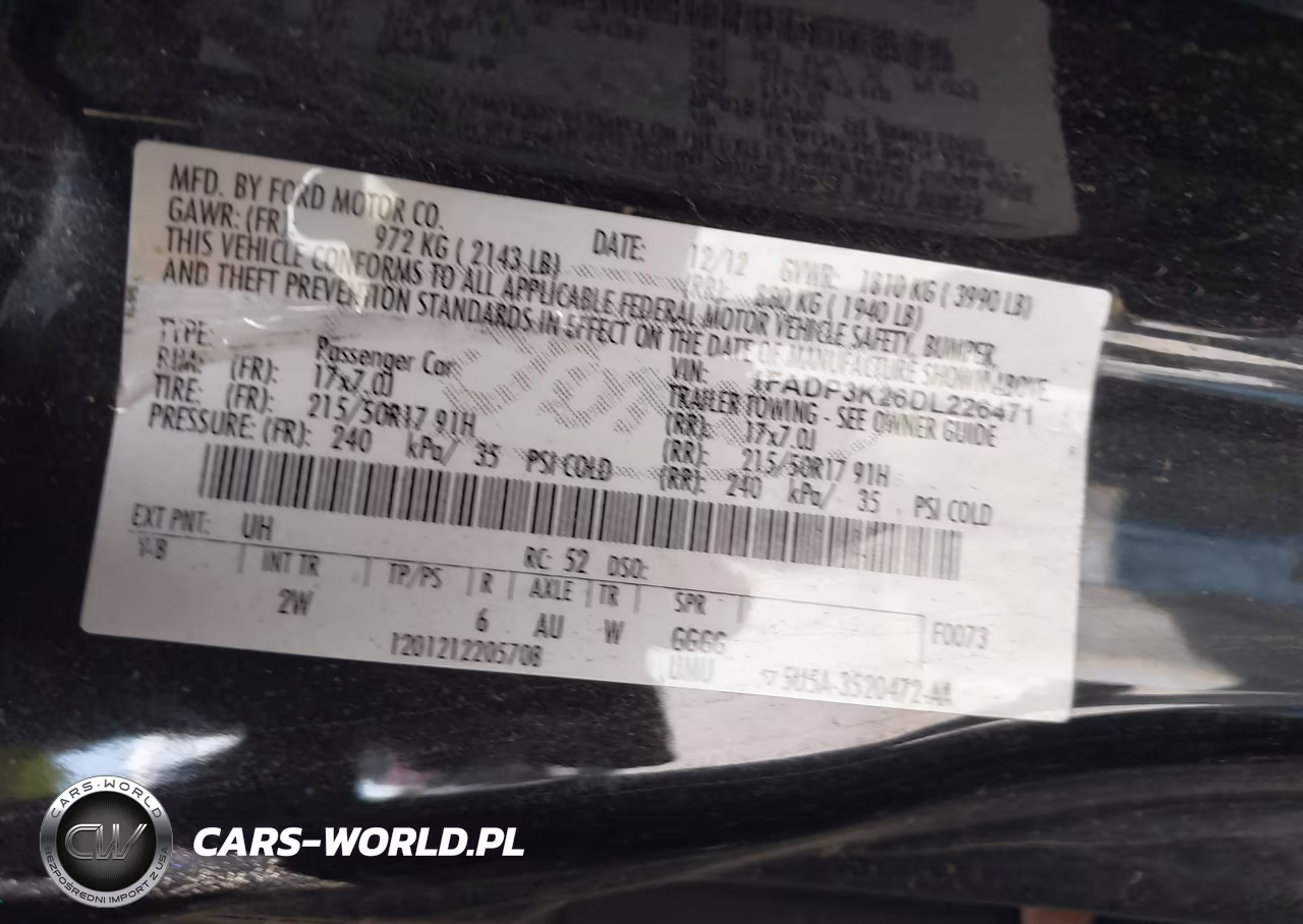 2013 Ford Focus Se VIN:1FADP3K26DL226471 - 9