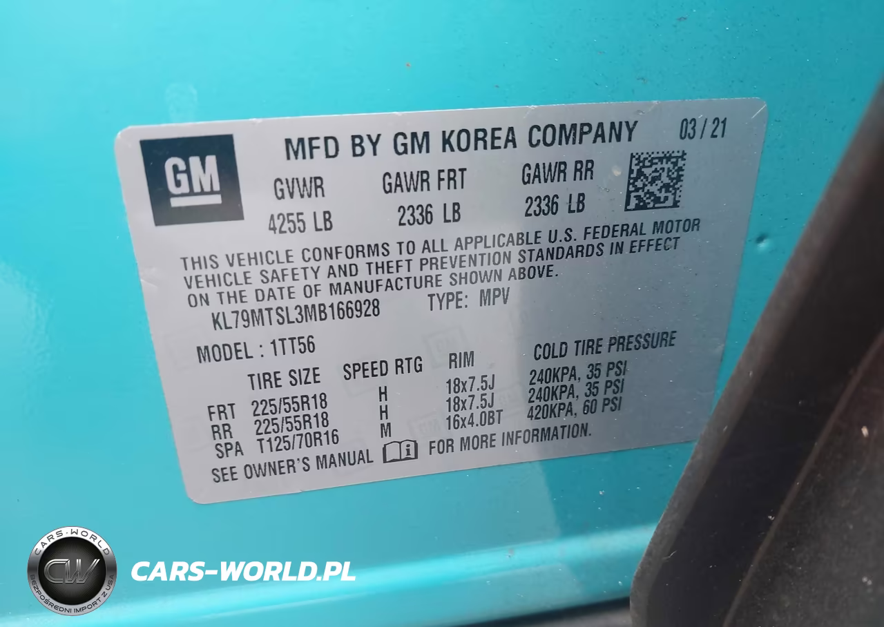 2021 Chevrolet Trailblazer Fwd Rs VIN:KL79MTSL3MB166928 - 9