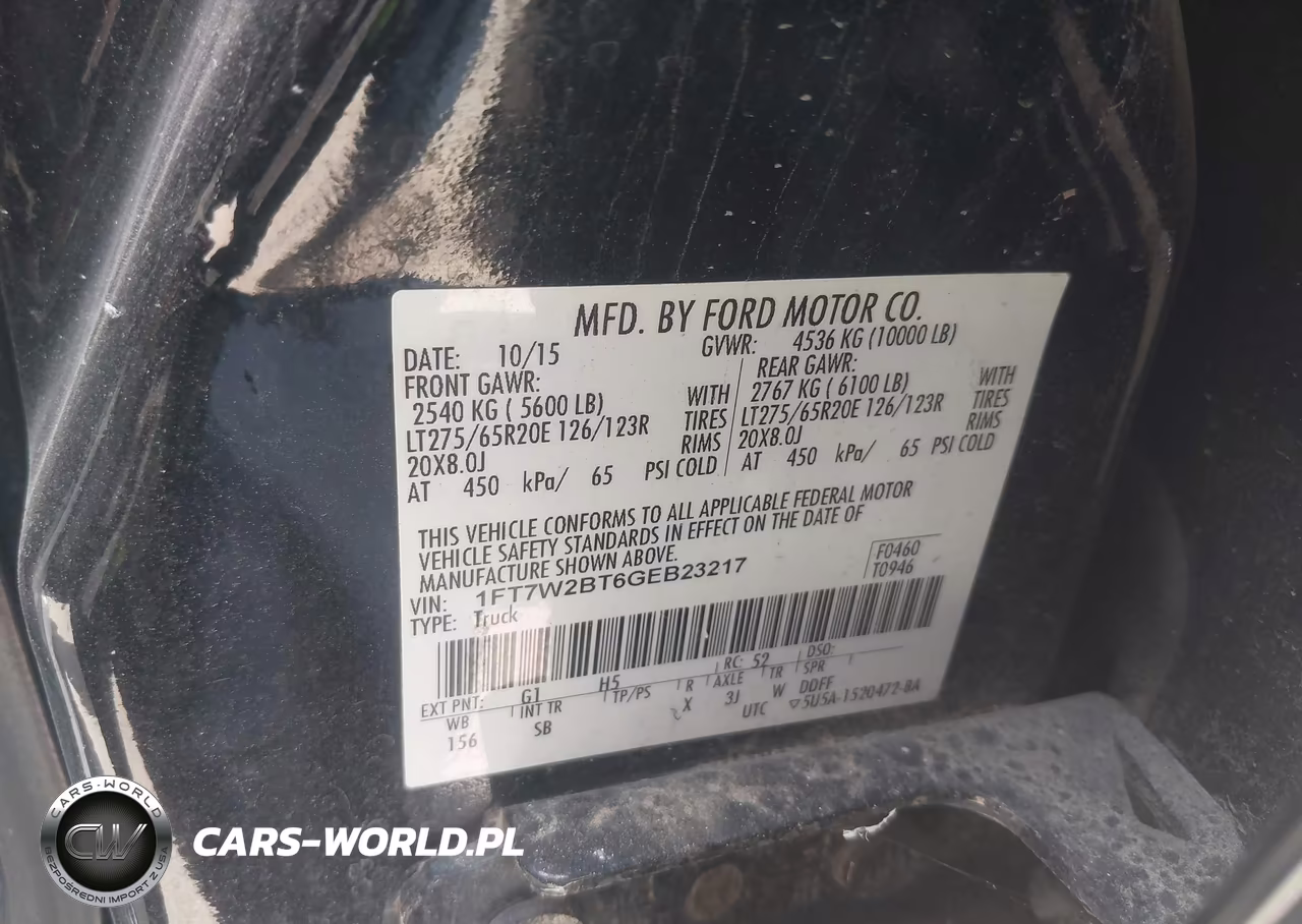 2016 Ford F-250 Lariat VIN:1FT7W2BT6GEB23217 - 9