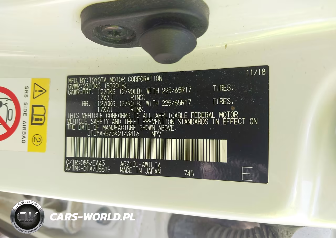 2019 Lexus Nx 300 VIN:JTJYARBZ3K2143416 - 9