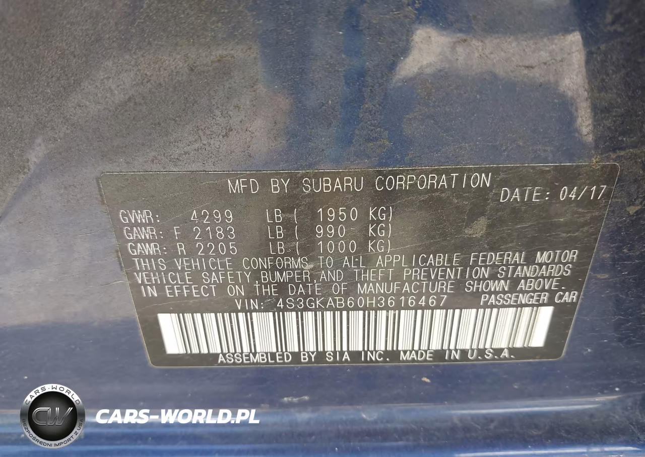 2017 Subaru Impreza 2.0I Premium VIN:4S3GKAB60H3616467 - 9