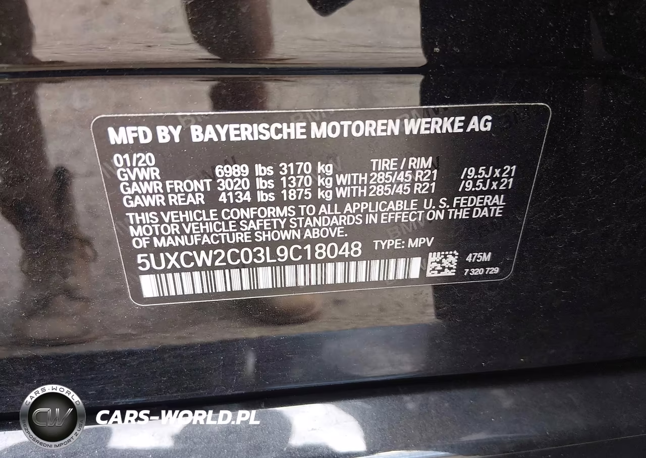 2020 BMW X7 xDrive40I VIN:5UXCW2C03L9C18048 - 9