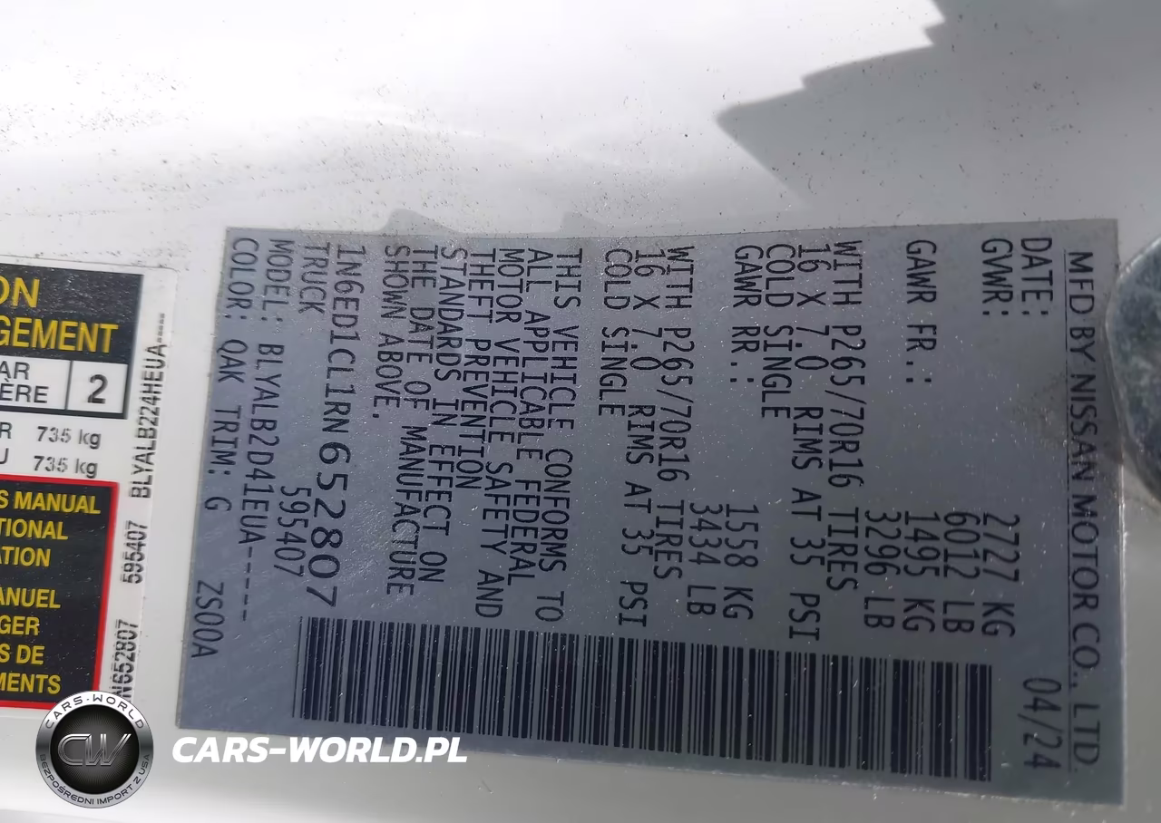 2024 Nissan Frontier King Cab Sv 4X2 VIN:1N6ED1CL1RN652807 - 9