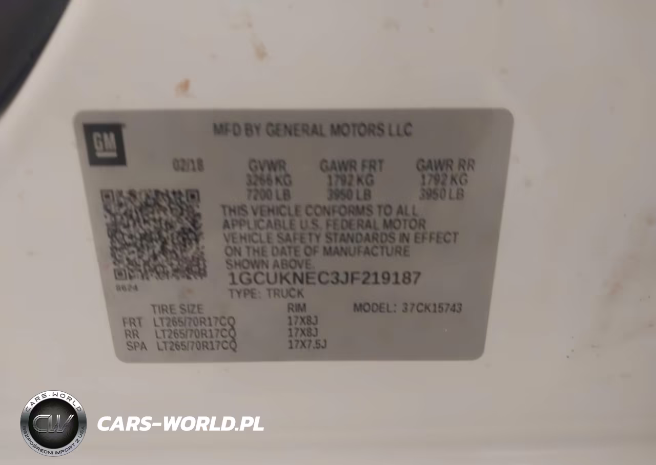 2018 Chevrolet Silverado 1500 Wt VIN:1GCUKNEC3JF219187 - 9