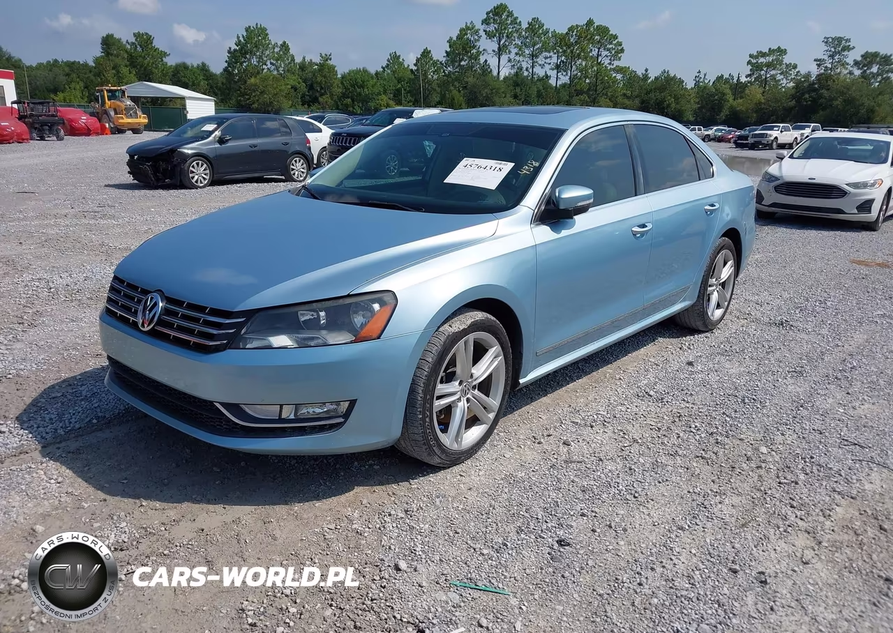 2013 Volkswagen Passat 2.0L Tdi Se VIN:1VWBN7A39DC044298 - 2