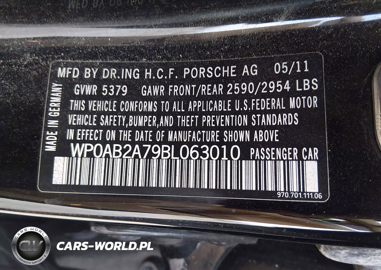 2011 Porsche Panamera 4S VIN:WP0AB2A79BL063010 - 9