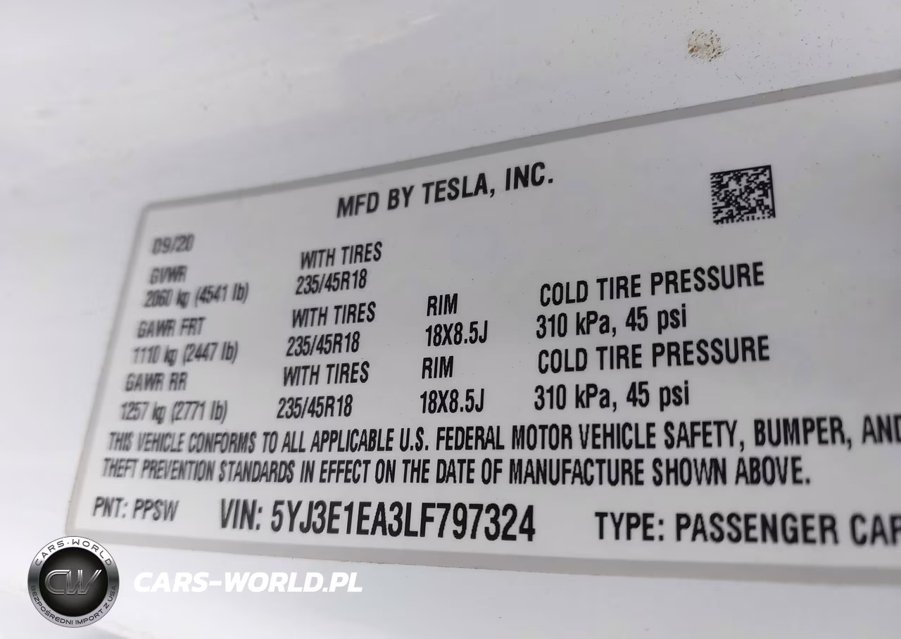 2020 Tesla Model 3 Standard Range Plus Rear-Wheel Drive-Standard Range Rear-Wheel Drive VIN:5YJ3E1EA3LF797324 - 9