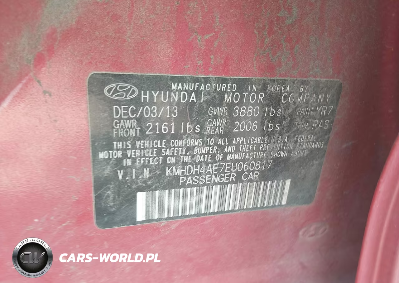 2014 Hyundai Elantra Se VIN:KMHDH4AE7EU060817 - 9