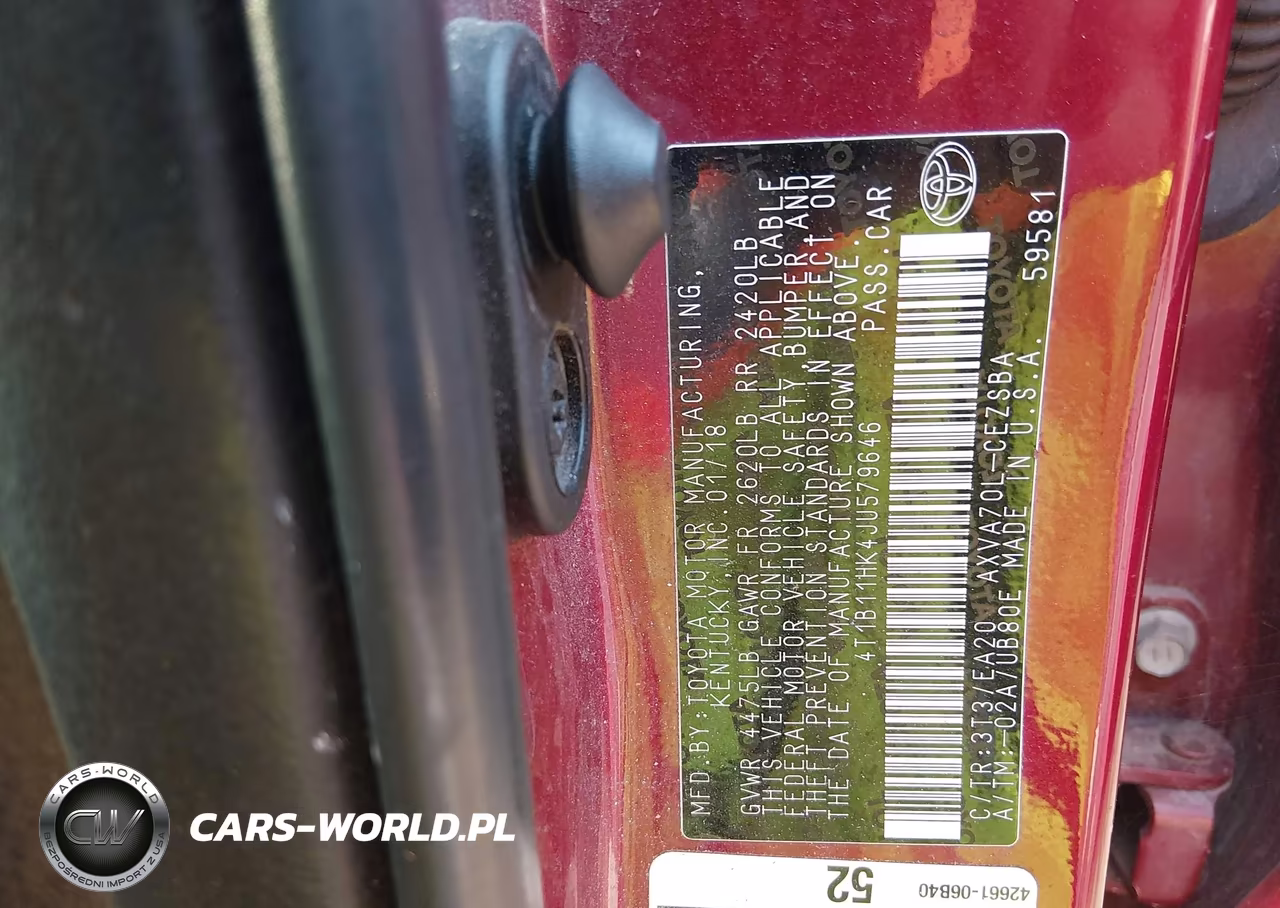 2018 Toyota Camry Se VIN:4T1B11HK4JU579646 - 9