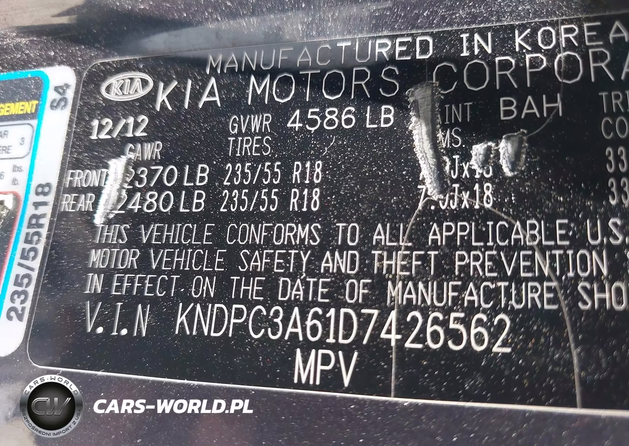 2013 Kia Sportage Sx VIN:KNDPC3A61D7426562 - 9