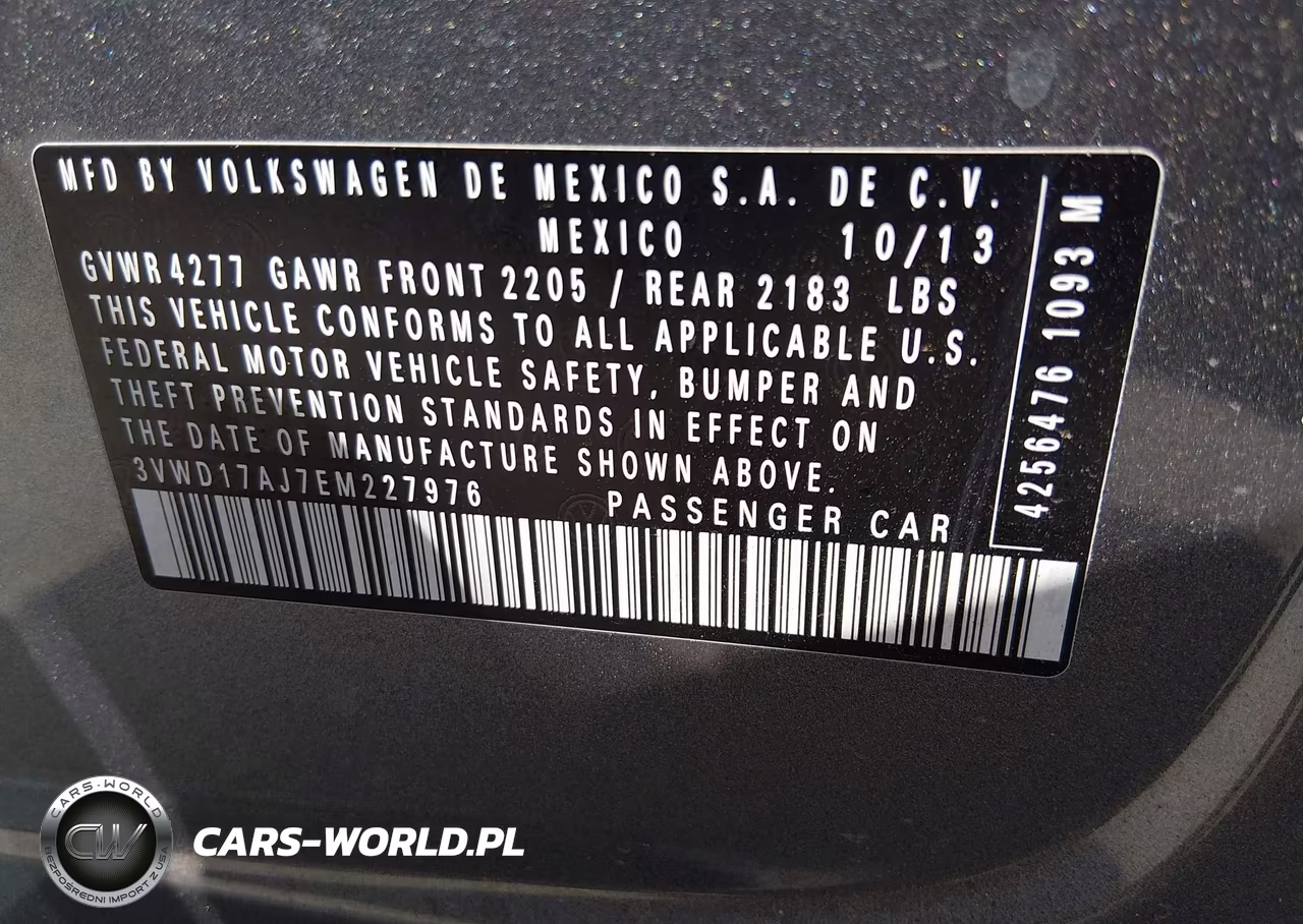 2014 Volkswagen Jetta 1.8T Se VIN:3VWD17AJ7EM227976 - 9
