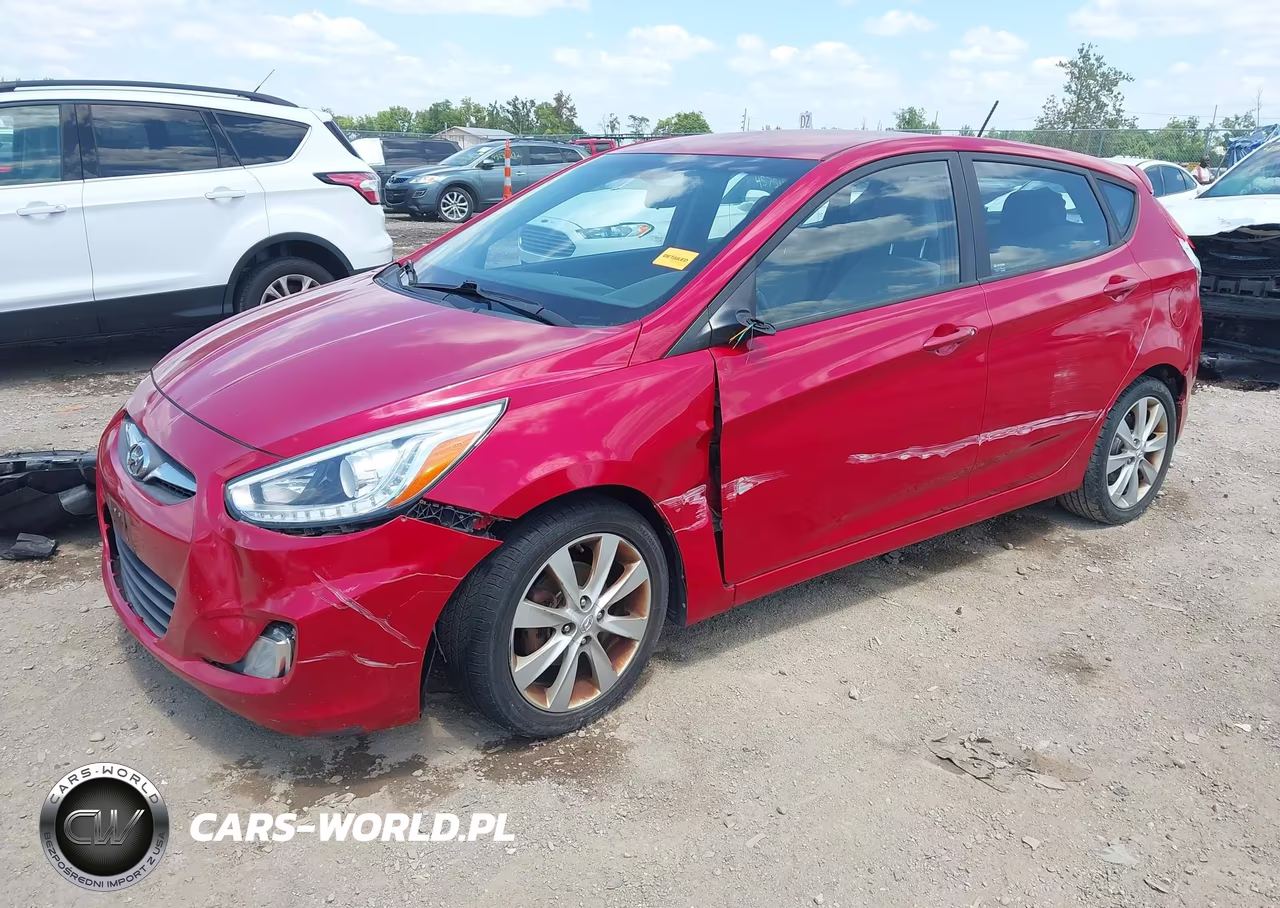 2014 Hyundai Accent Se VIN:KMHCU5AE9EU142481 - 2