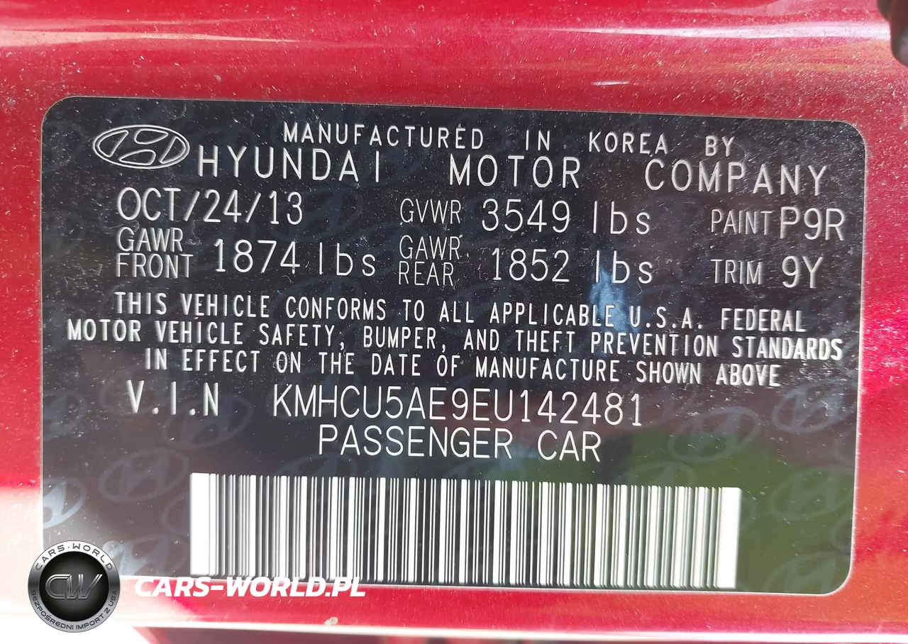 2014 Hyundai Accent Se VIN:KMHCU5AE9EU142481 - 9