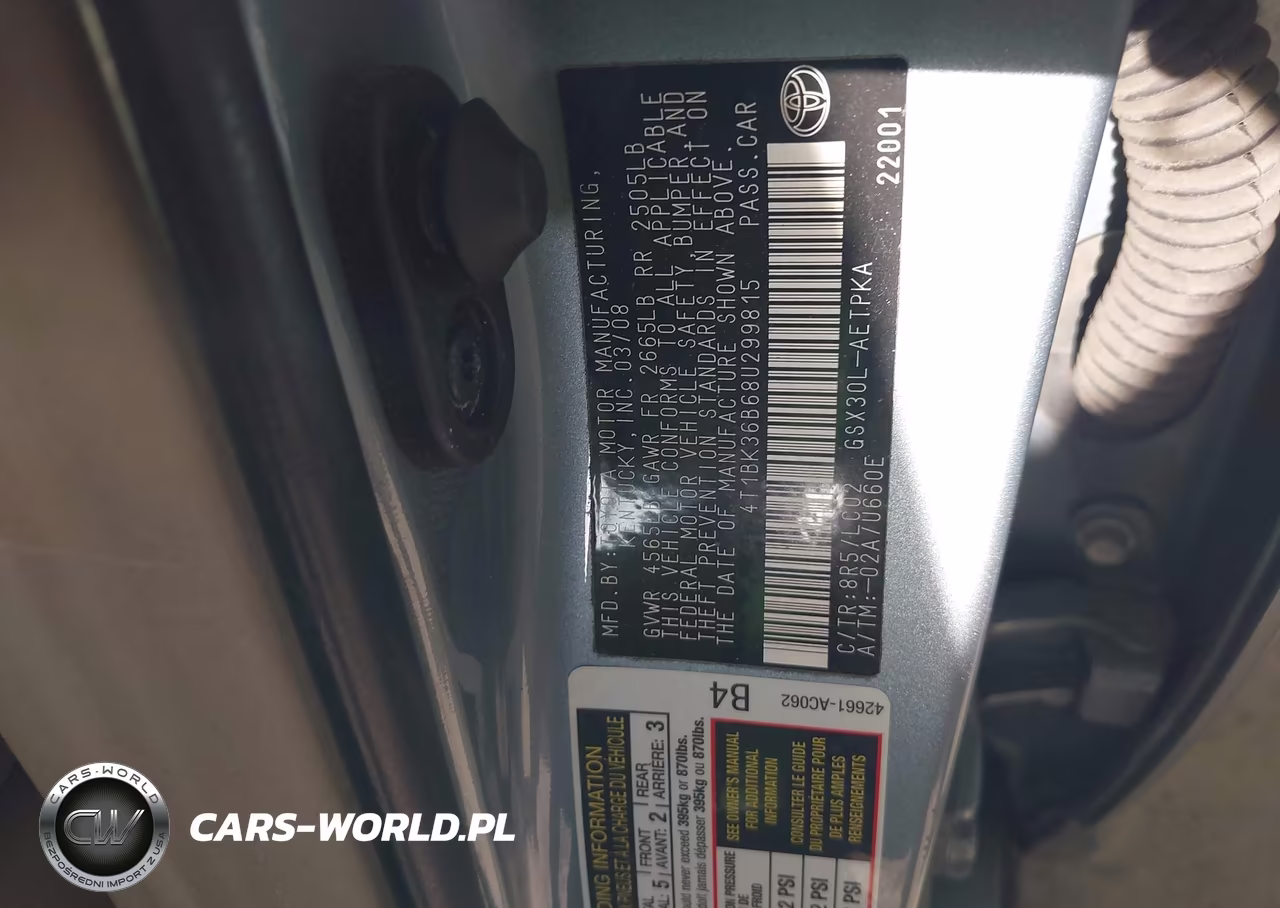 2008 Toyota Avalon Limited VIN:4T1BK36B68U299815 - 9
