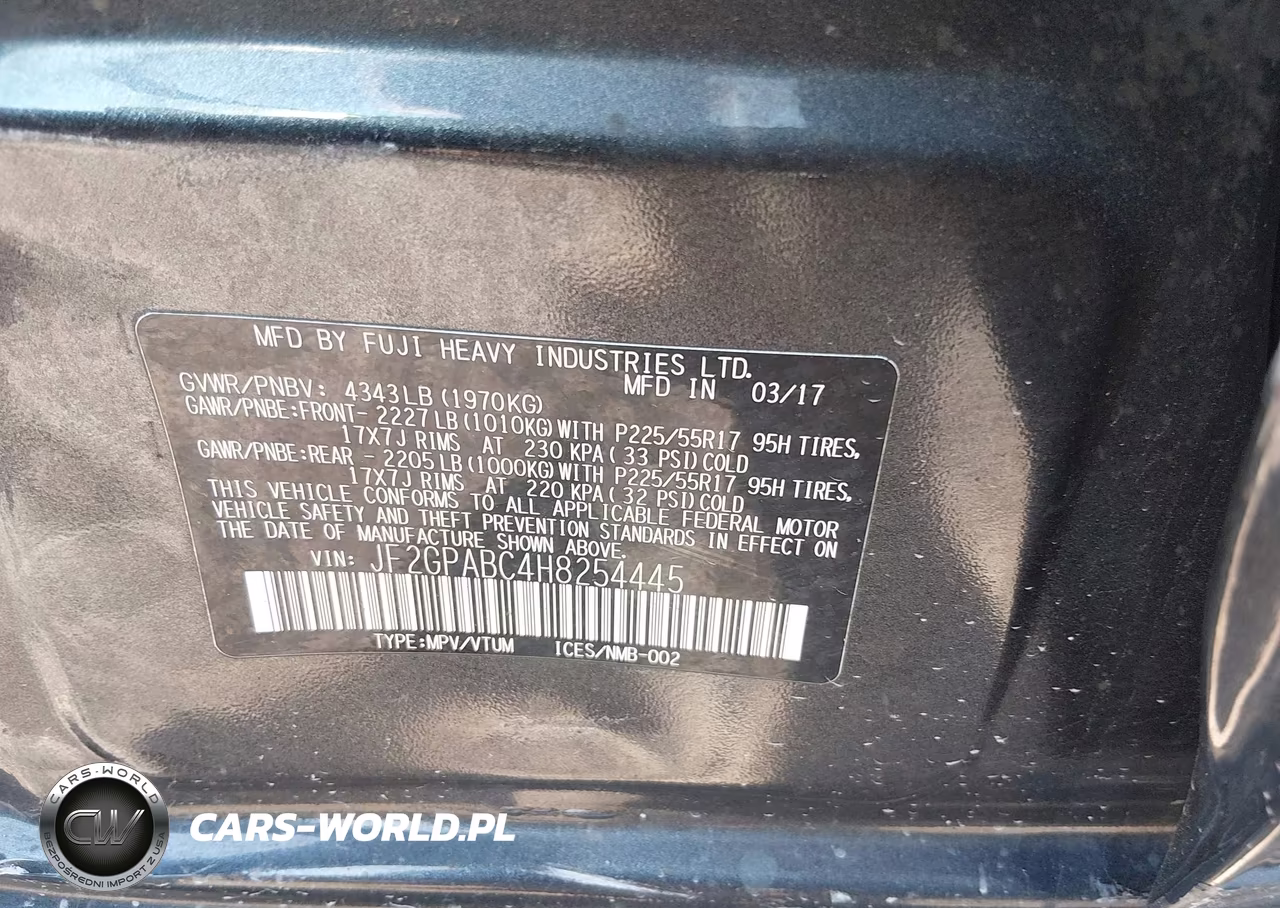 2017 Subaru Crosstrek 2.0I Premium VIN:JF2GPABC4H8254445 - 9