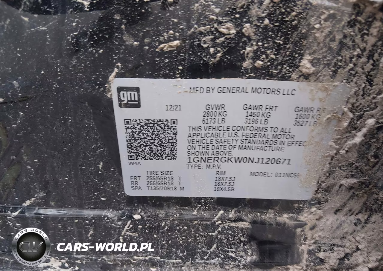 2022 Chevrolet Traverse Fwd Lt Cloth VIN:1GNERGKW0NJ120671 - 9
