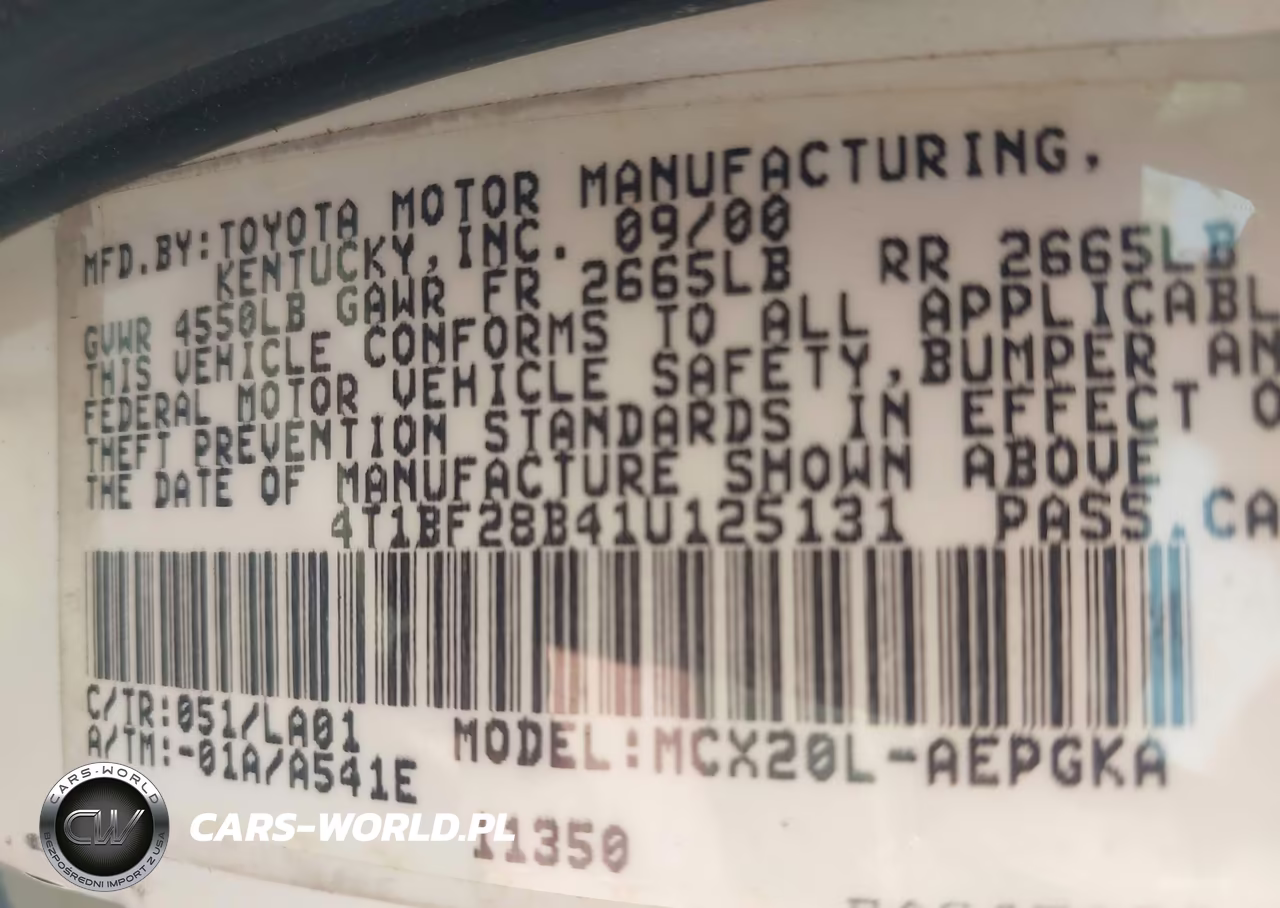 2001 Toyota Avalon Xls VIN:4T1BF28B41U125131 - 9