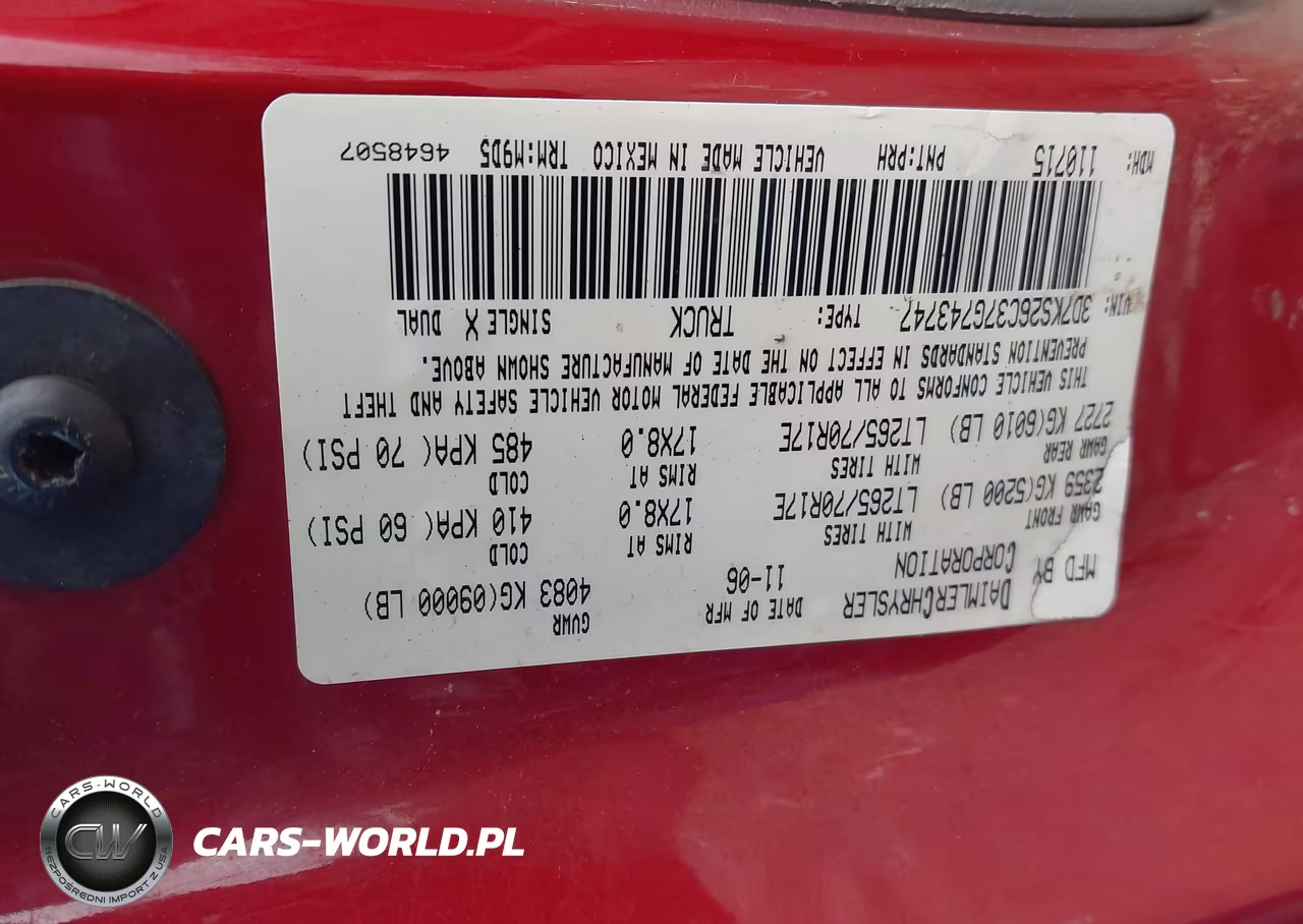 2007 Dodge Ram 2500 St-Slt VIN:3D7KS26C37G743747 - 9